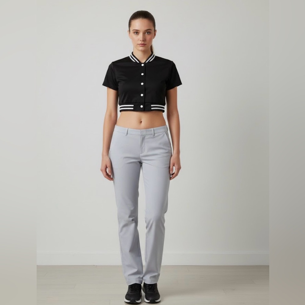 Calvin Klein Women's Gray Straight Leg Pants P25